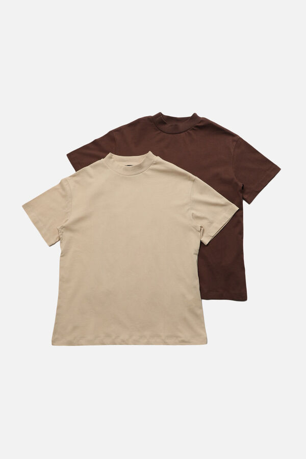 Trendyol Pack of 2 short sleeve T-shirts printed