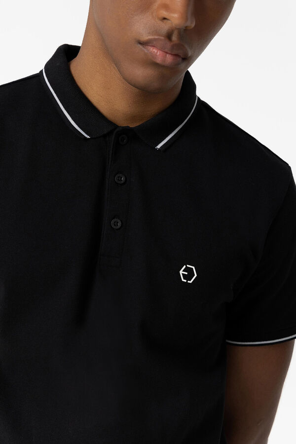 Tiffosi Piqu&eacute; Polo Shirt black