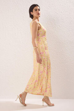 Trendyol Vestido maxi com franzido