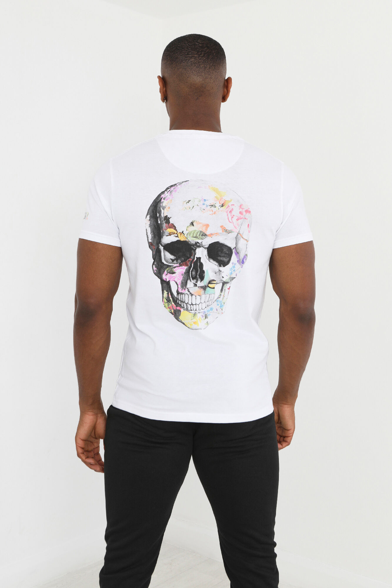Brave Soul Camiseta calavera en espalda