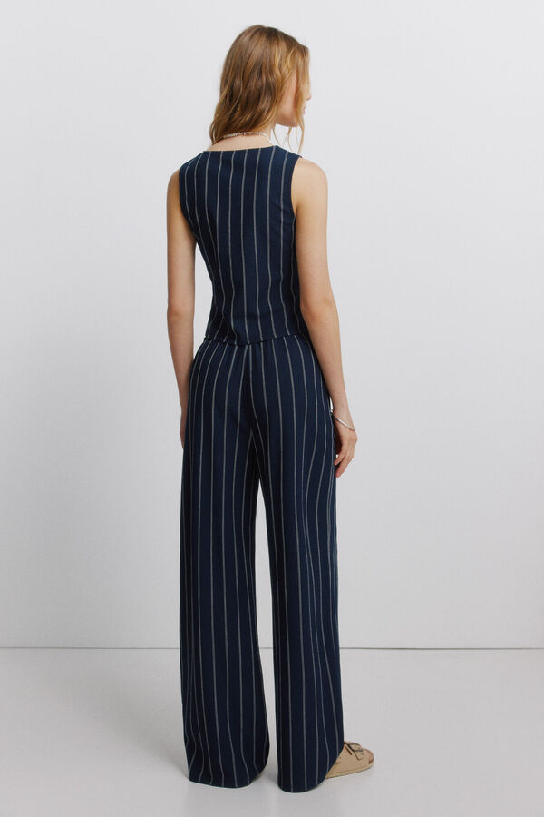Springfield Pantal&oacute;n fluido azul