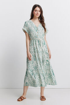 Springfield Paisley print midi dress