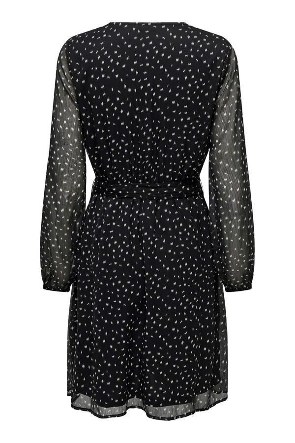 Only Vestido corto lazo gris