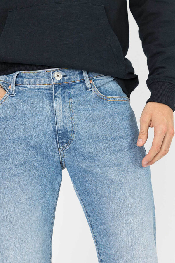 Springfield Dylan Tapered Slim Fit Jeans kék