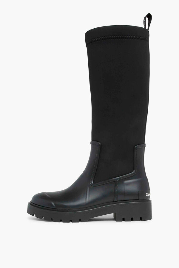Calvin Klein Bota de chuva feminina Calvin Klein Jeans preto