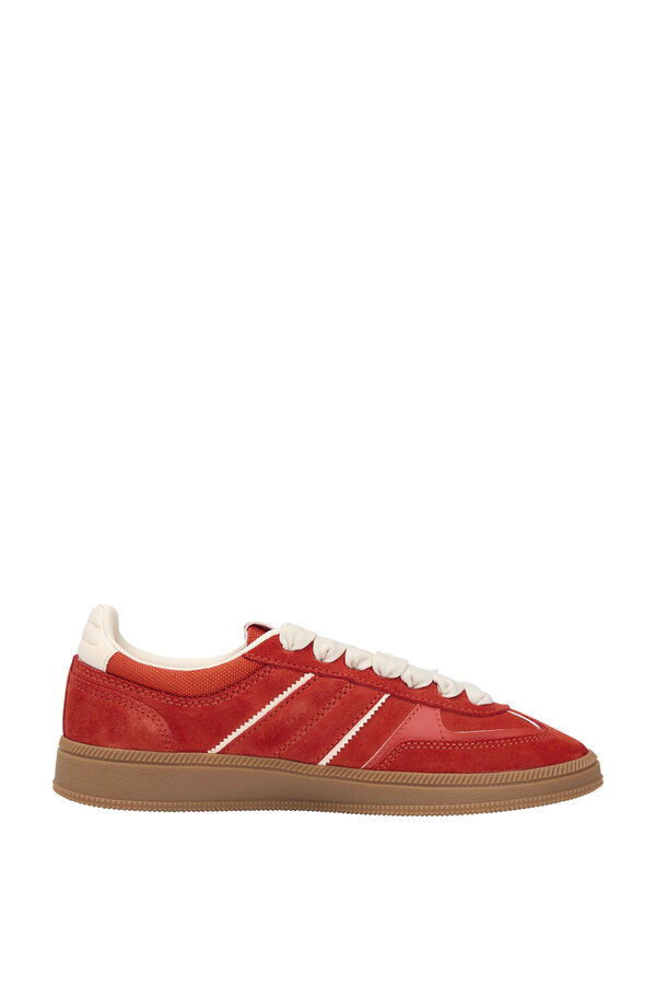 Tommy Jeans Orange Tommy Jeans sneakers with caramel sole red