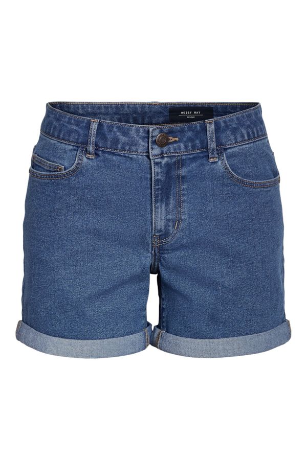 Noisy May Vaquero corto b&aacute;sico con dobladillo azul