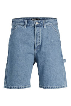 Springfield Pantalón corto de corte holgado azul medio