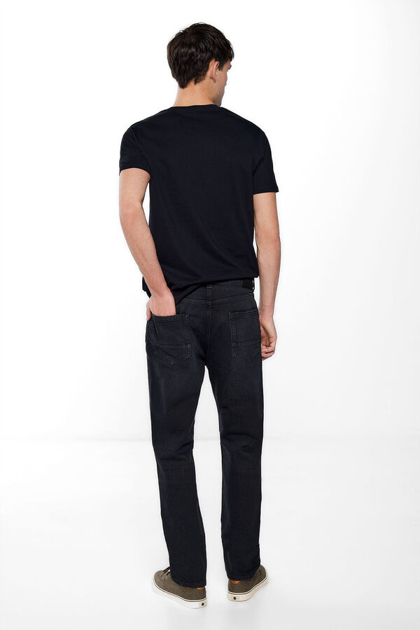 Springfield Washed black regular fit jeans grey mix