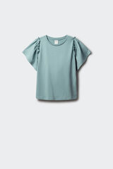 Springfield Kids T-shirt &agrave; manches courtes &agrave; volants fille vert