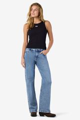 Noisy May Basic racerback vest top grey