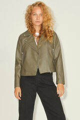 Springfield Faux leather jacket green