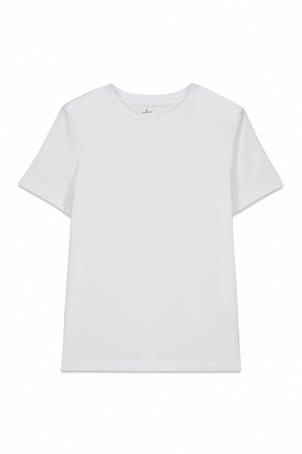 Springfield Basic short sleeve T-shirt alb