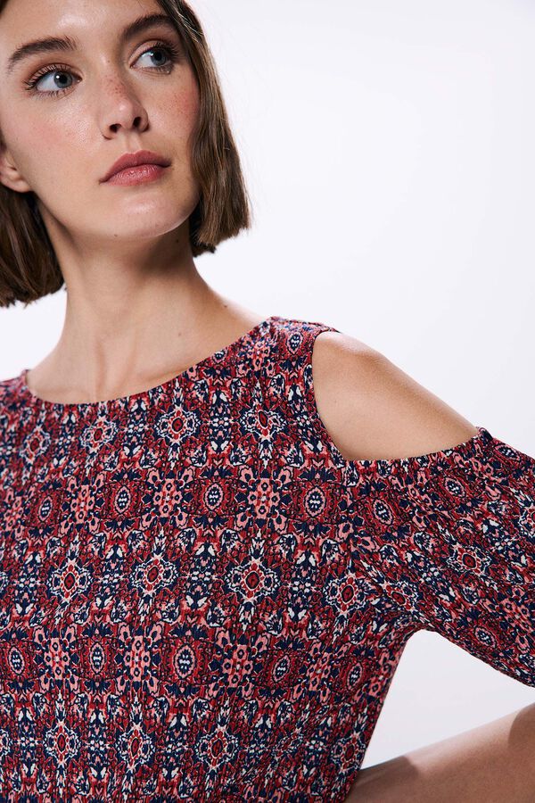 Springfield Blusa &eacute;tnica hombros descubiertos naranja