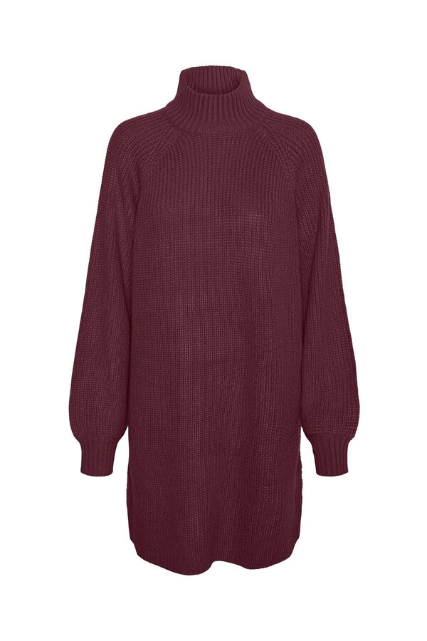 Springfield Jersey-knit midi dress ljubičasta