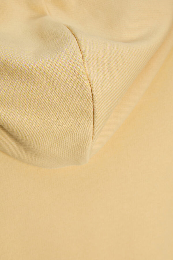 Jack & Jones Sudadera capucha algod&oacute;n suave amarillo