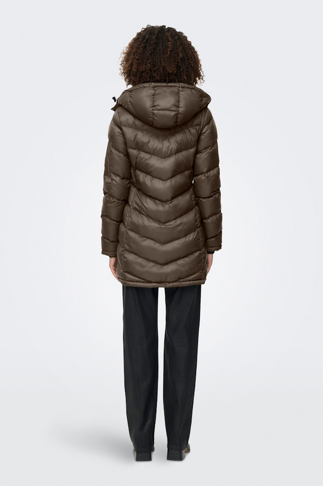 Only Sobretudo acolchoado imperme&aacute;vel