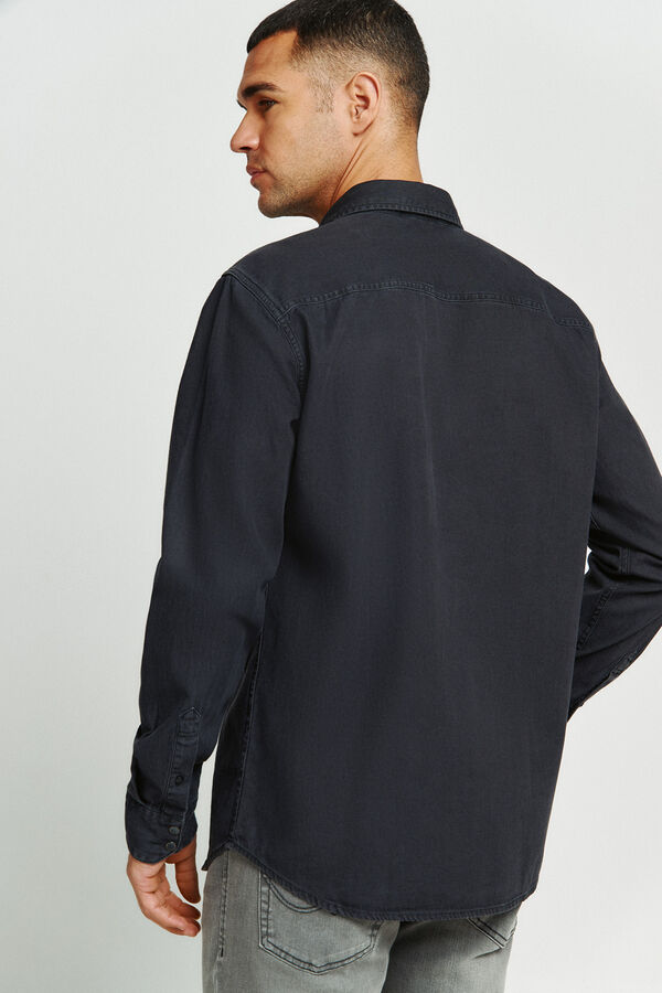 Jack & Jones Denim regular shirt black