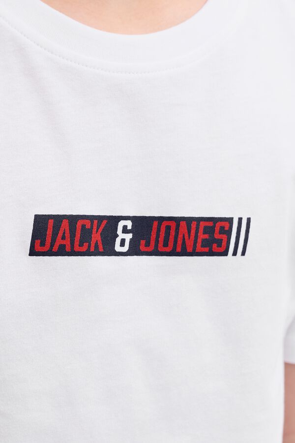 Jack & Jones Junior T-shirt regular de manga curta branco