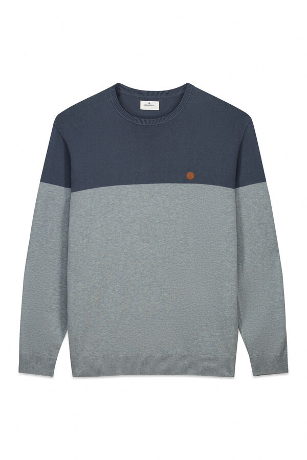 Springfield Colour block basic jumper blue