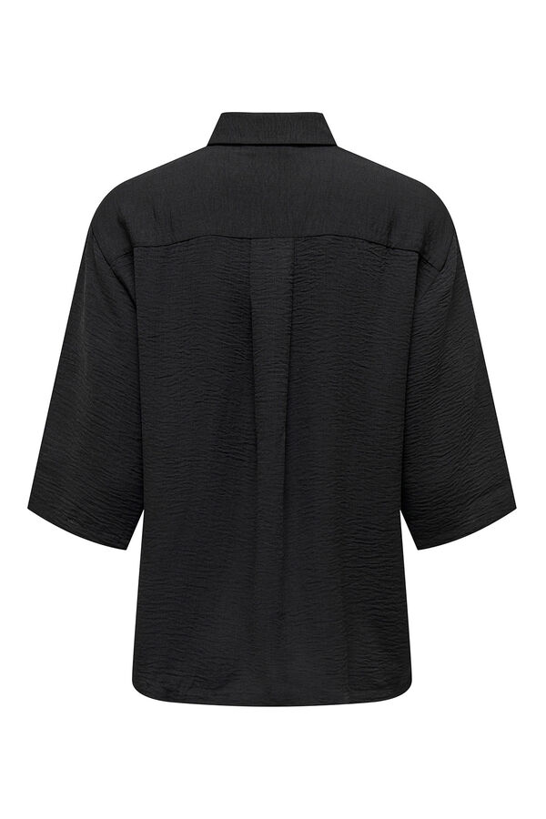 JDY Camisa manga 3/4 preto