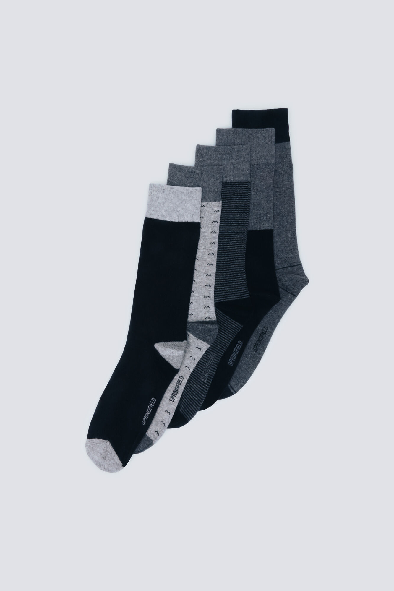 Springfield Pack 5 calcetines oscuros