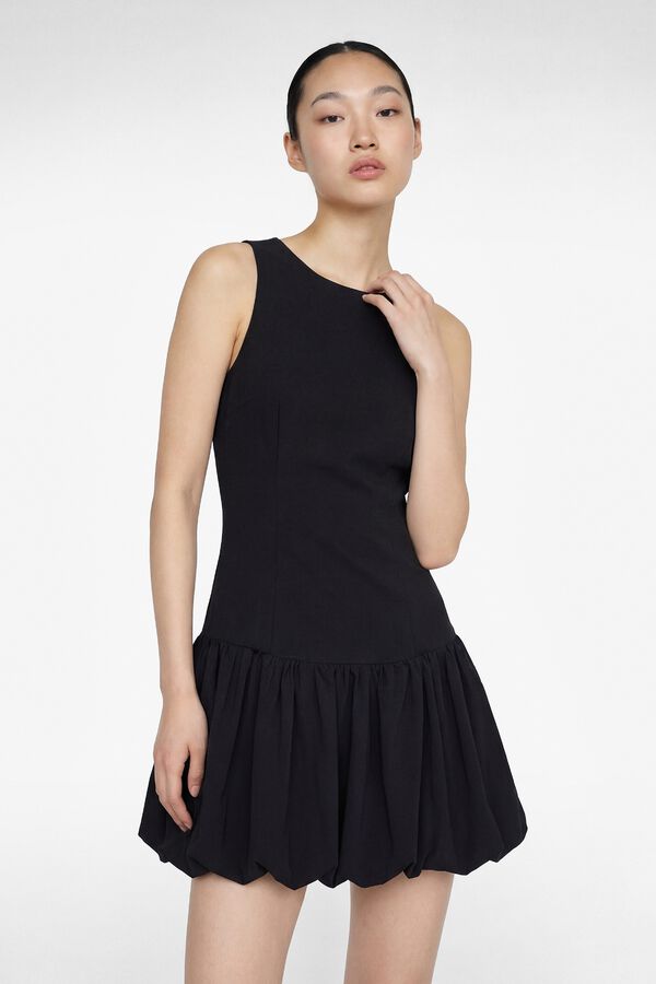 Koton Vestido mini globo negro