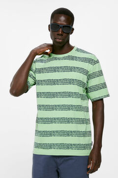 Springfield T-shirt risca textura verde