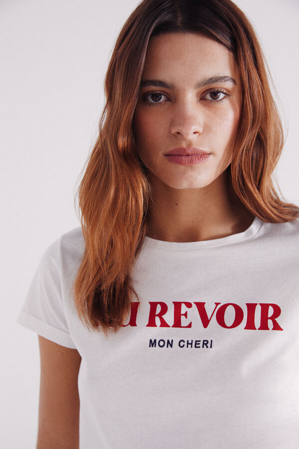 Springfield "Bonjour" T-shirt printed