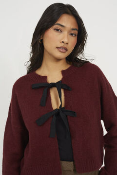 Brave Soul C&aacute;rdigan de punto con lazos