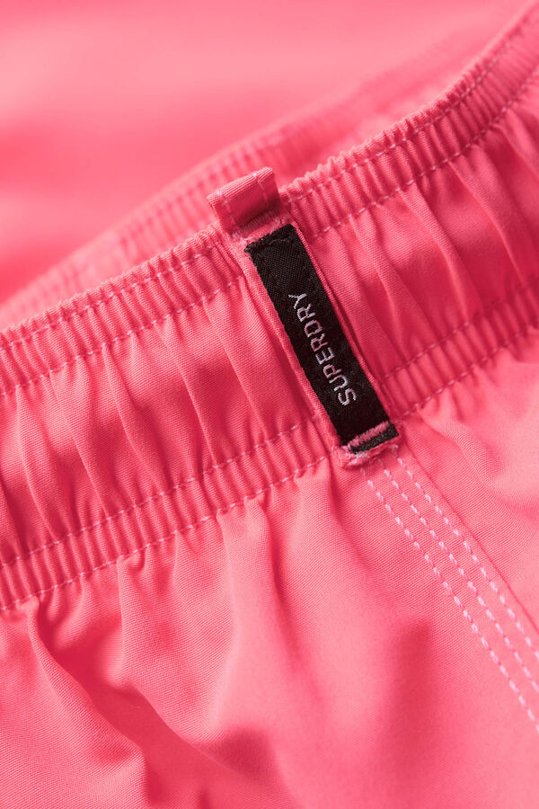 Springfield Badeshorts Sportswear mit einer Länge von 43,2 cm und Logo aus recyceltem Material rosa