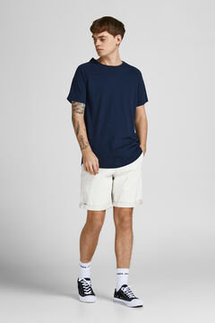 Springfield Men's Chino-style cotton Bermuda shorts szürke