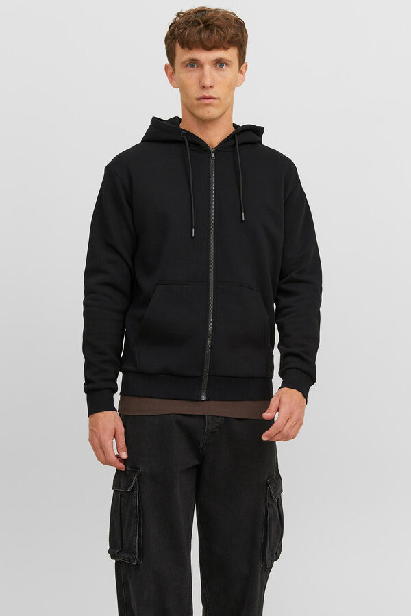 Springfield Zip-up hooded sweatshirt black