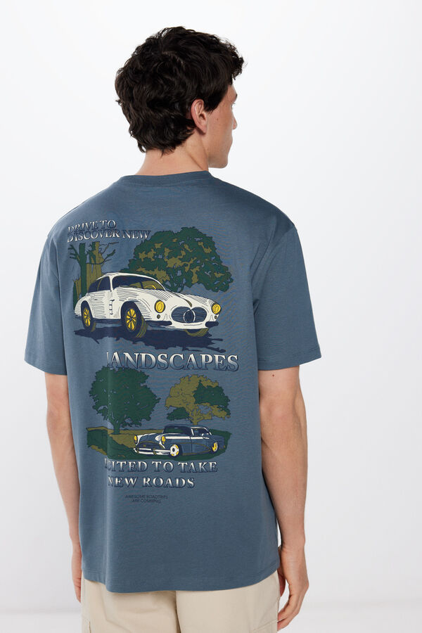 Springfield Landstapes T-shirt acqua