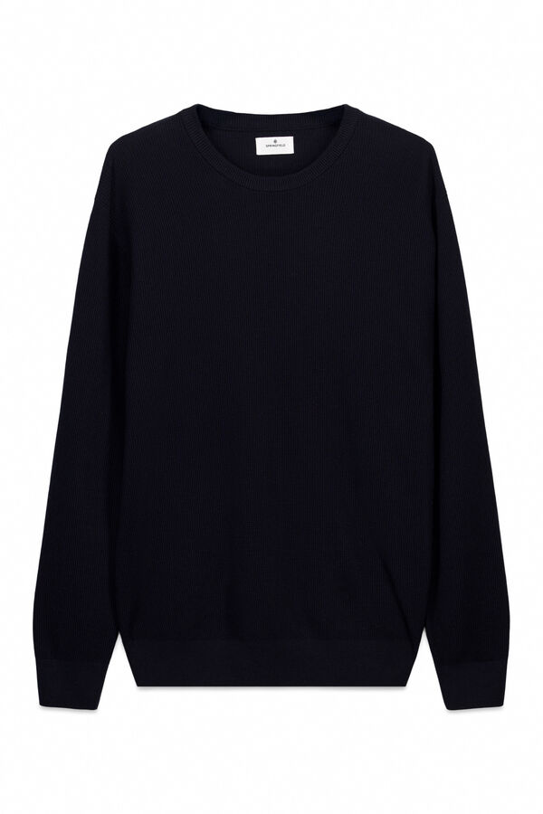 Springfield basic structured jersey blue