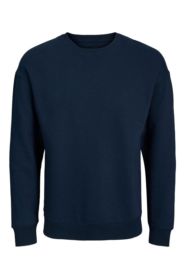 Jack & Jones PLUS Moletom Plus Sweatshirt regular fit azul