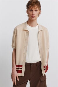 Springfield Striped structure cardigan