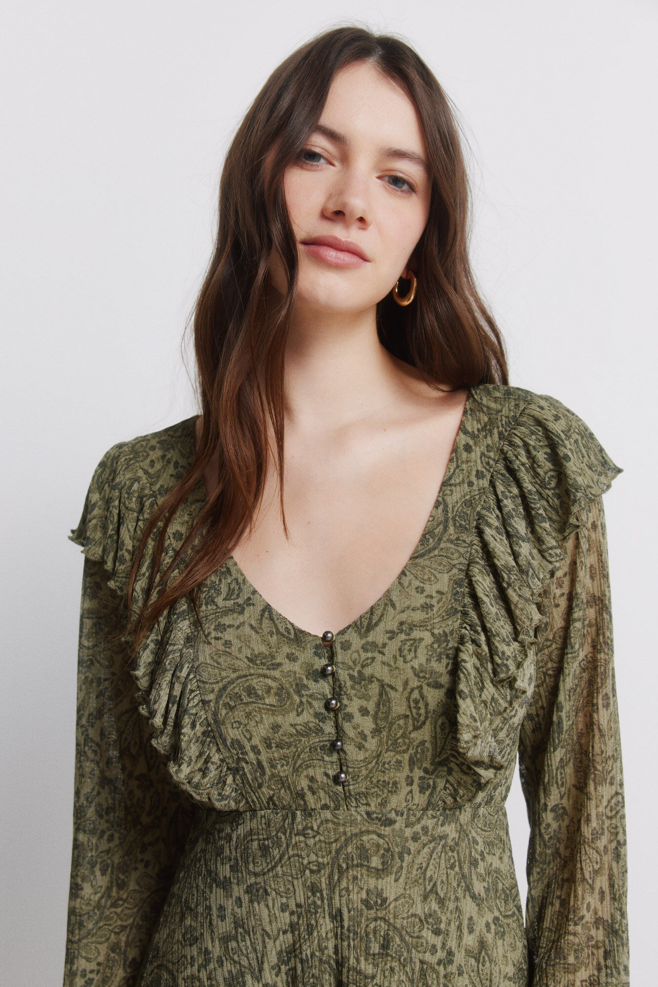 Springfield Green print dress