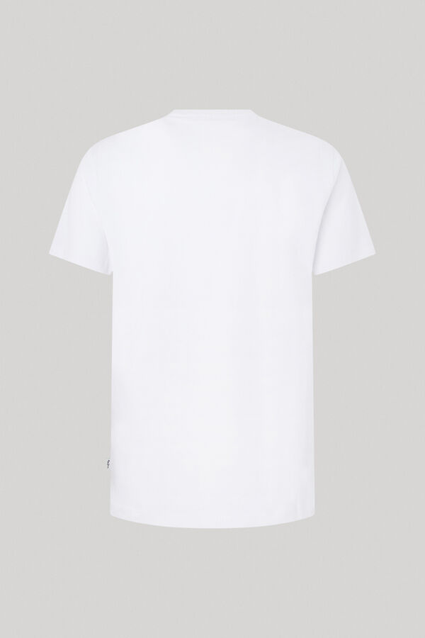 Springfield Camiseta Fit Regular Logo Varsity blanco