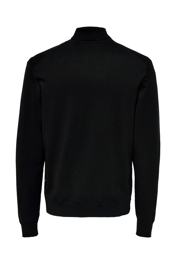 Only & Sons Jersey cuello vuelto negro