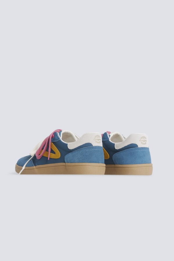 Springfield Leather retro sneaker blue