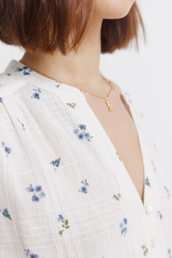 Springfield Blouse long sleeve brown