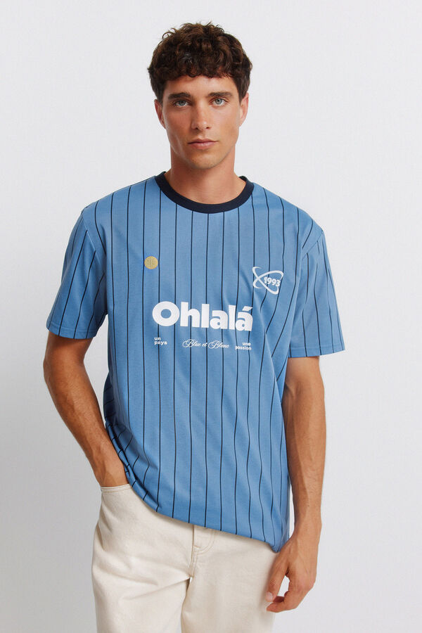Springfield Ohlala football T-shirt blue