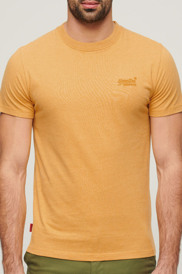 Springfield T-shirt de algodão orgânico com logótipo Essential golden