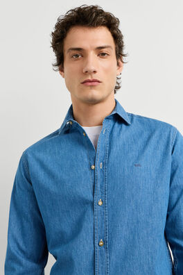Camisa slim denim