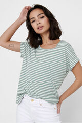 Only Short sleeve striped t-shirt  green