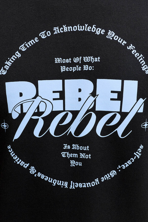 JJ REBEL Sweatshirt mit regular fit Schwarz