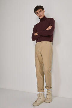 Springfield Essential polo neck jumper red