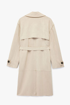 Koton Gabardina con botones y cintur&oacute;n con detalle de bolsillo