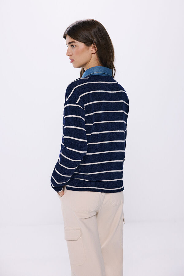 Springfield Striped striped t-shirt blue